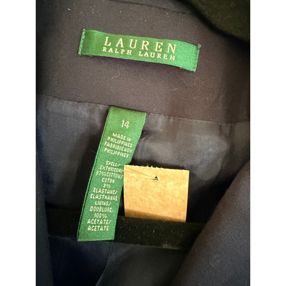 Lauren Ralph Lauren Navy Crest Blazer – Gold Buttons – Women’s size 14 - Picture 6 of 11